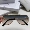 Versace 2024 New Fashion Oversized Letter Sunglasses for Women, UV-Protective One-Piece Tinted Lenses, Unisex Stylish Sun Glasses