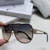 Versace 2024 New Fashion Oversized Letter Sunglasses for Women, UV-Protective One-Piece Tinted Lenses, Unisex Stylish Sun Glasses
