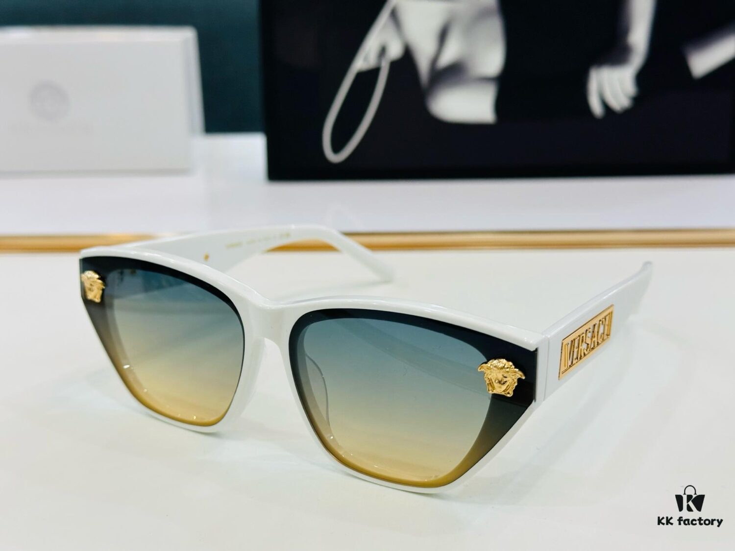 VERSACE VESACE Home VE6754 Sunglasses MOD: 66□14-145 Stylish Eyewear