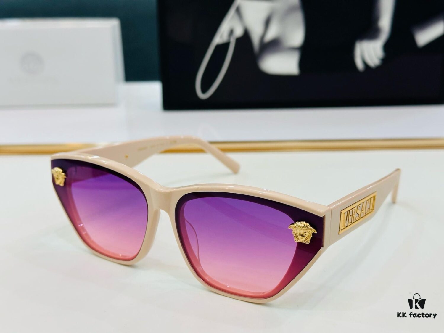 VERSACE VESACE Home VE6754 Sunglasses MOD: 66□14-145 Stylish Eyewear