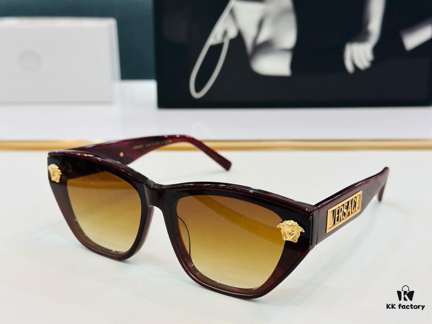 VERSACE VESACE Home VE6754 Sunglasses MOD: 66□14-145 Stylish Eyewear