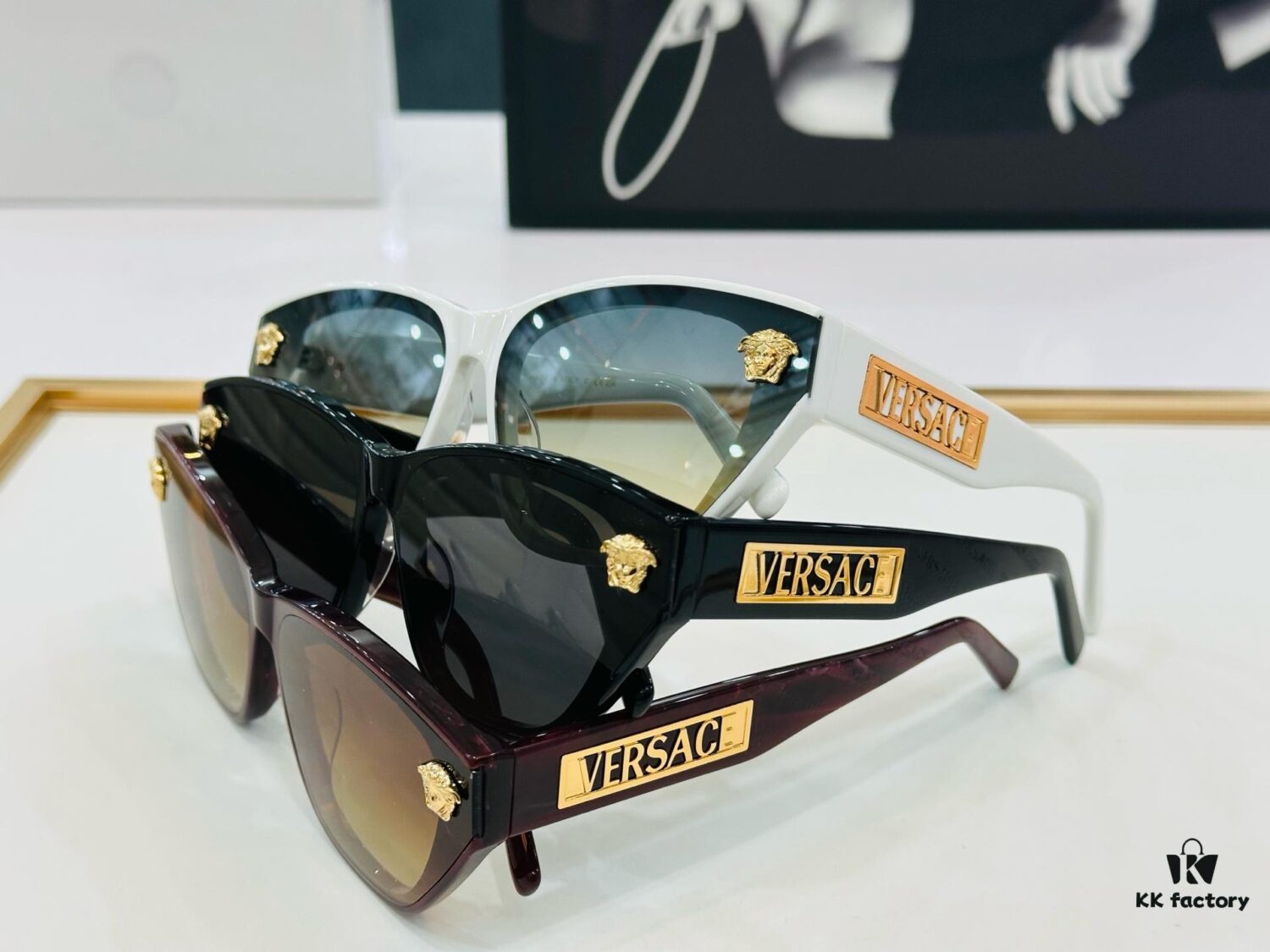 VERSACE VESACE Home VE6754 Sunglasses MOD: 66□14-145 Stylish Eyewear