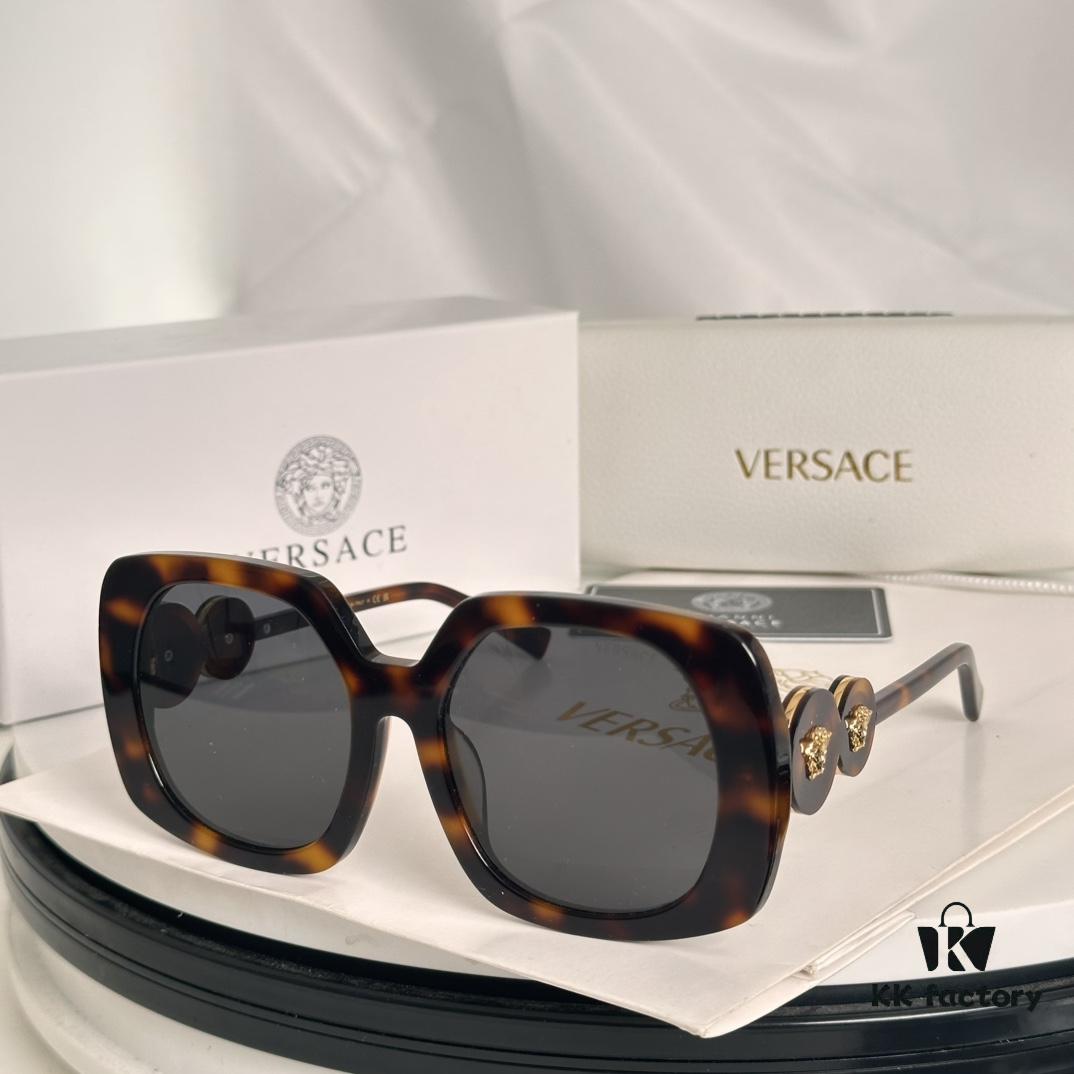 VERSACE New Arrival Official Website Featured Style Italian Design Imported Material Unique Logo Classic Design Unisex Stylish Comfortable Sunglasses Model VE4434