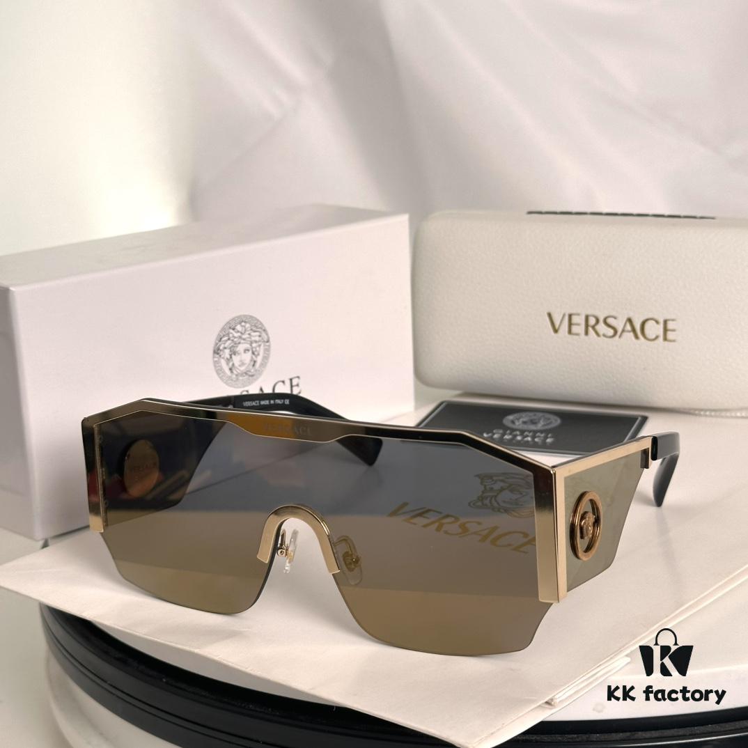 Versace Medusa One-Piece Punk Street Style Sunglasses for Men