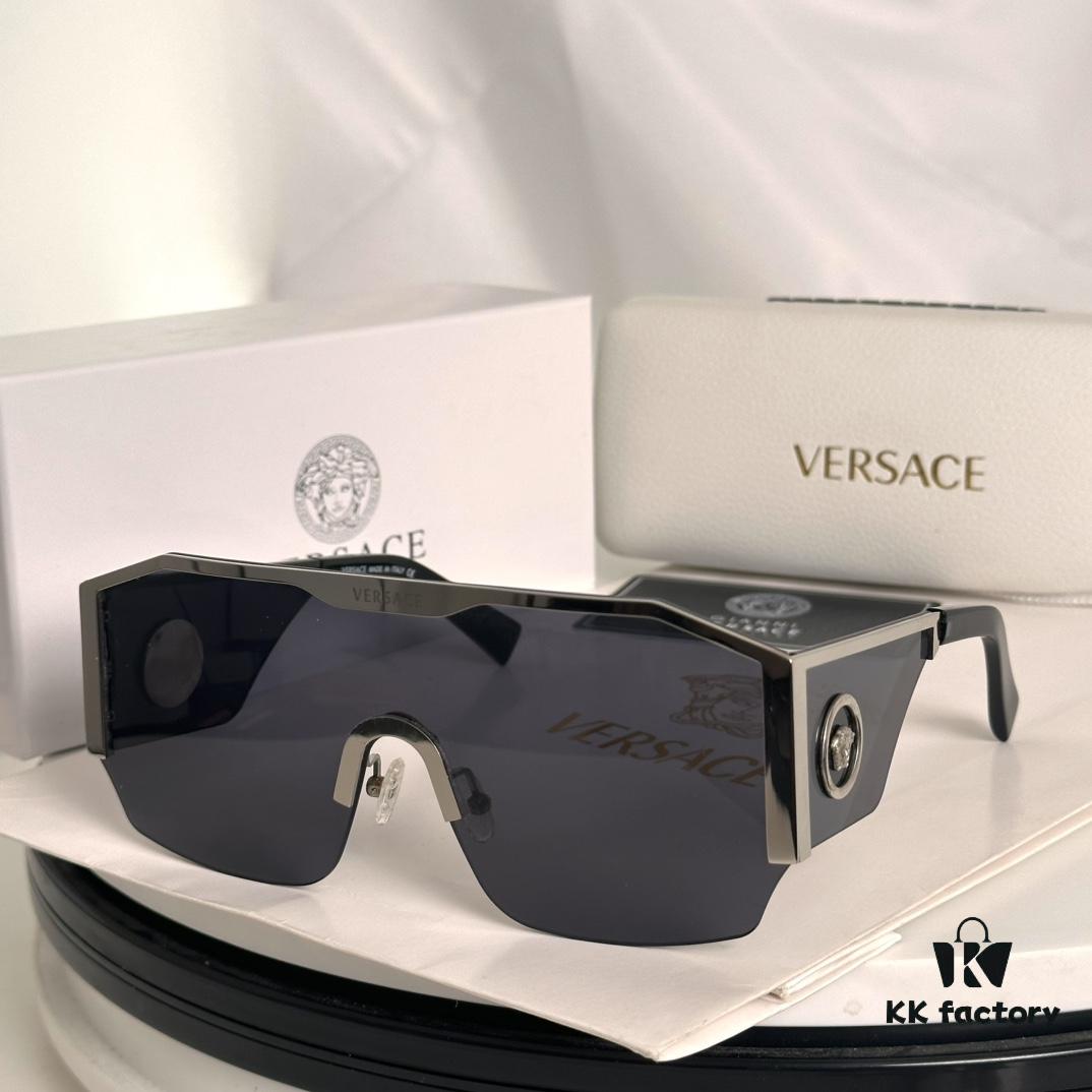 Versace Medusa One-Piece Punk Street Style Sunglasses for Men