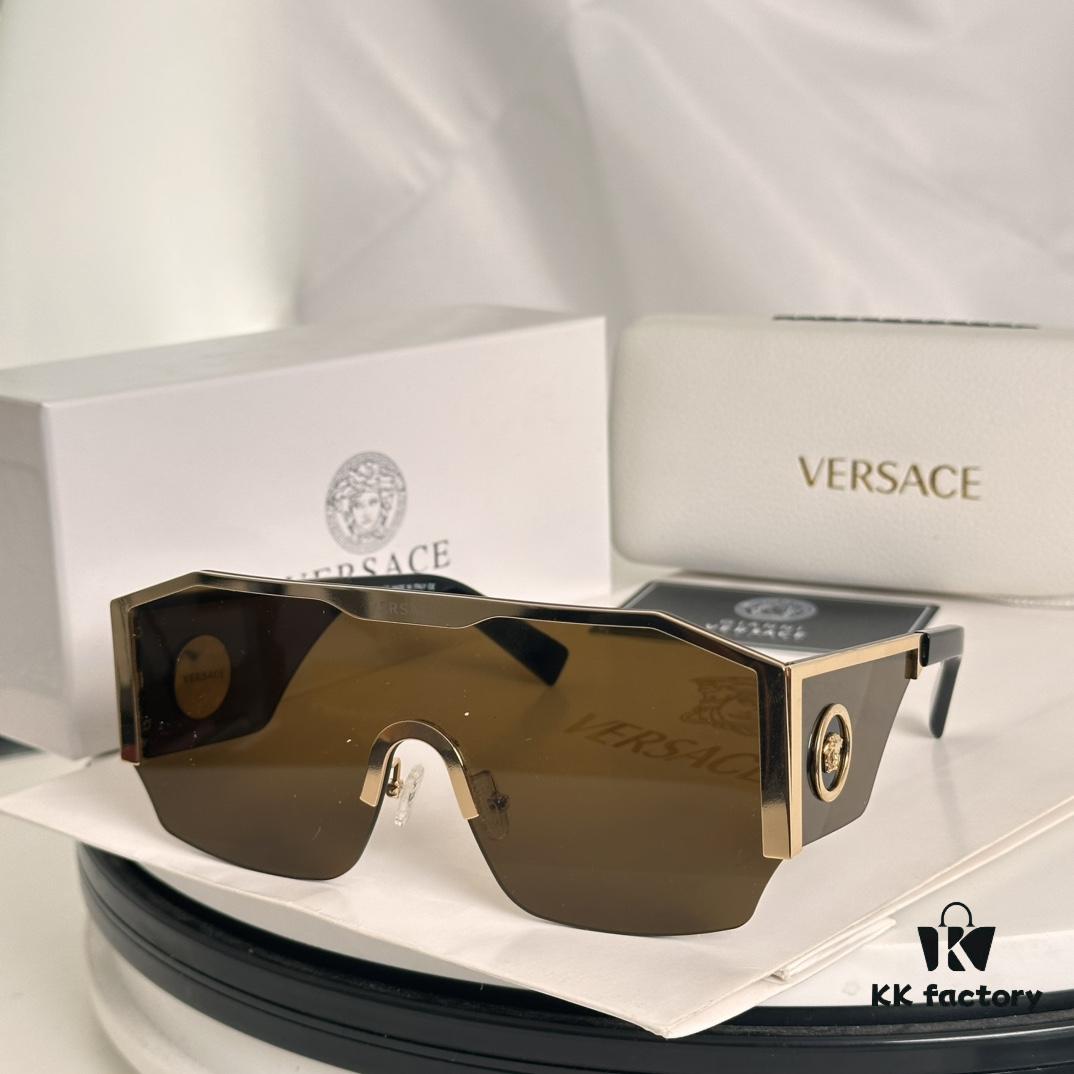 Versace Medusa One-Piece Punk Street Style Sunglasses for Men