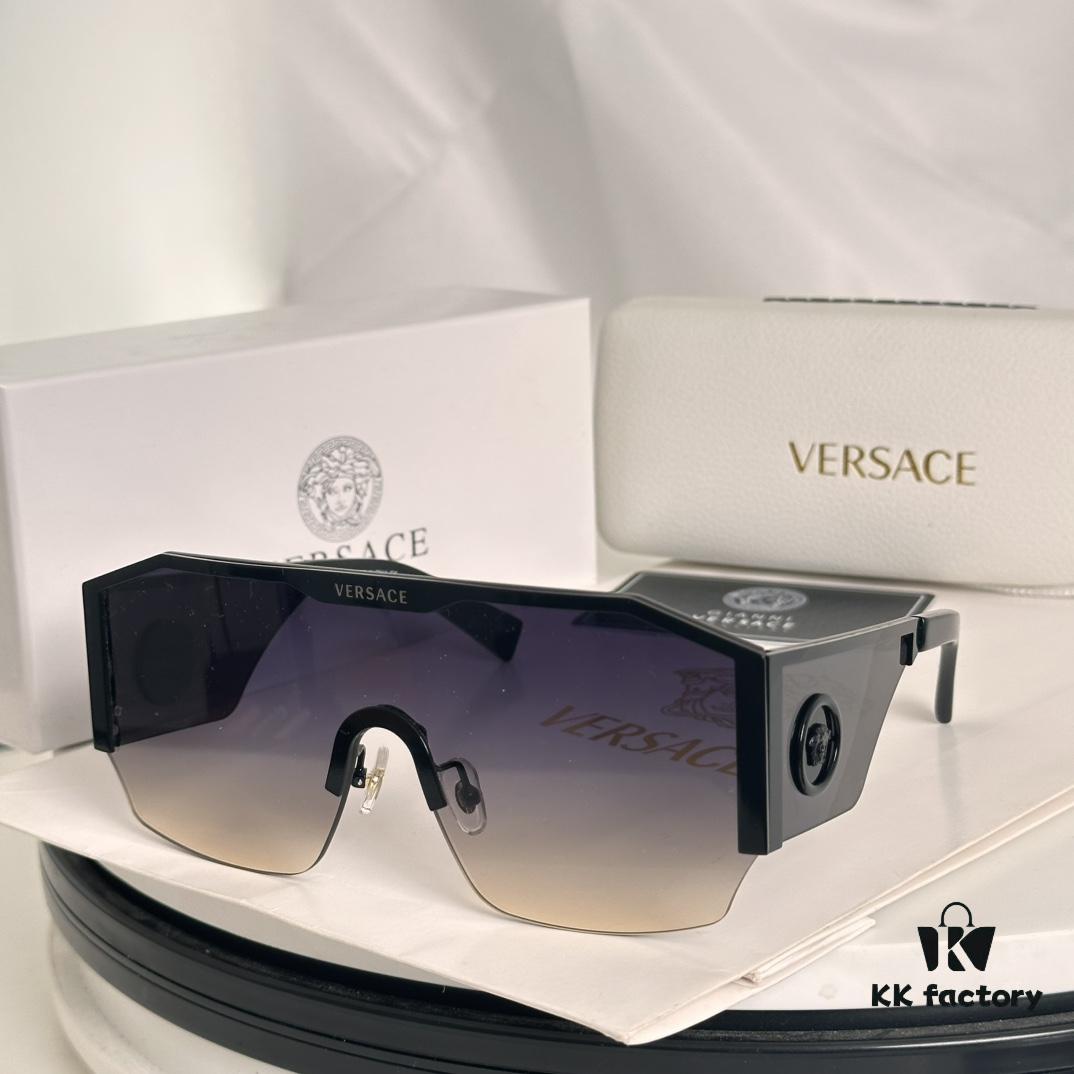 Versace Medusa One-Piece Punk Street Style Sunglasses for Men
