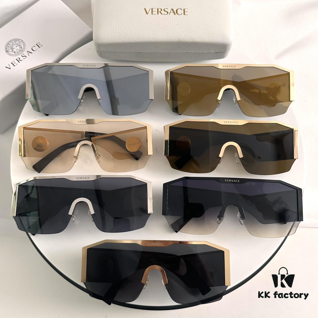 Versace Medusa One-Piece Punk Street Style Sunglasses for Men
