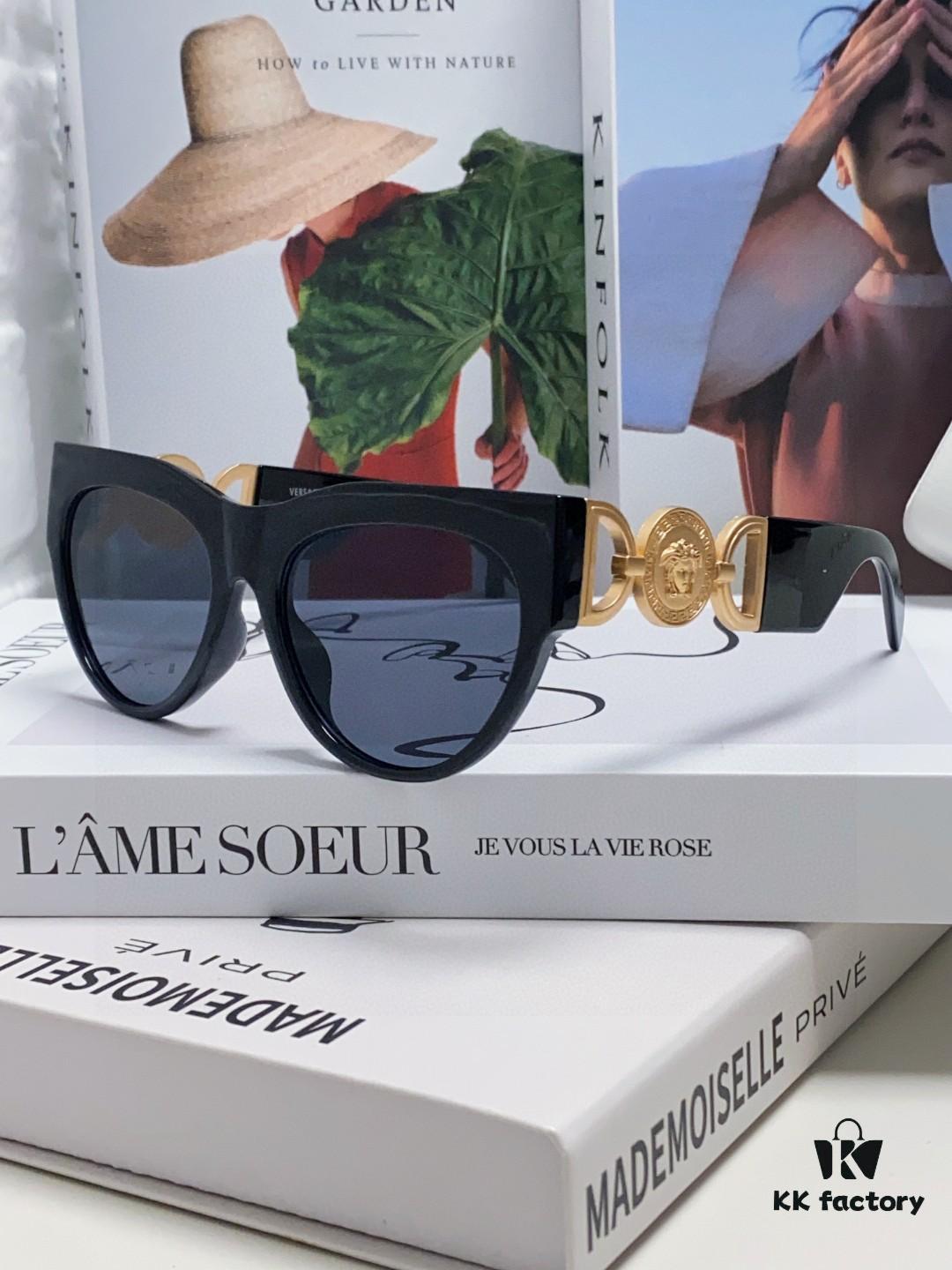 VERSACE Versace 2024 New Arrival Unisex Trendy Sunglasses Stylish UV Protection Sunglasses Korean Fashion Celebrity Style