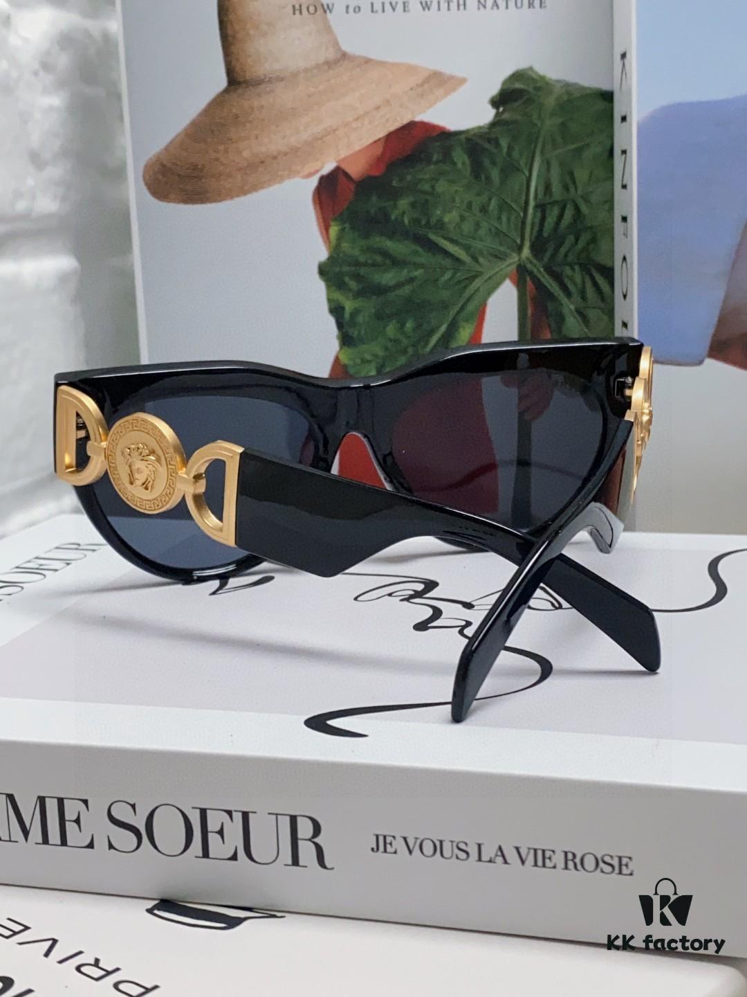 VERSACE Versace 2024 New Arrival Unisex Trendy Sunglasses Stylish UV Protection Sunglasses Korean Fashion Celebrity Style