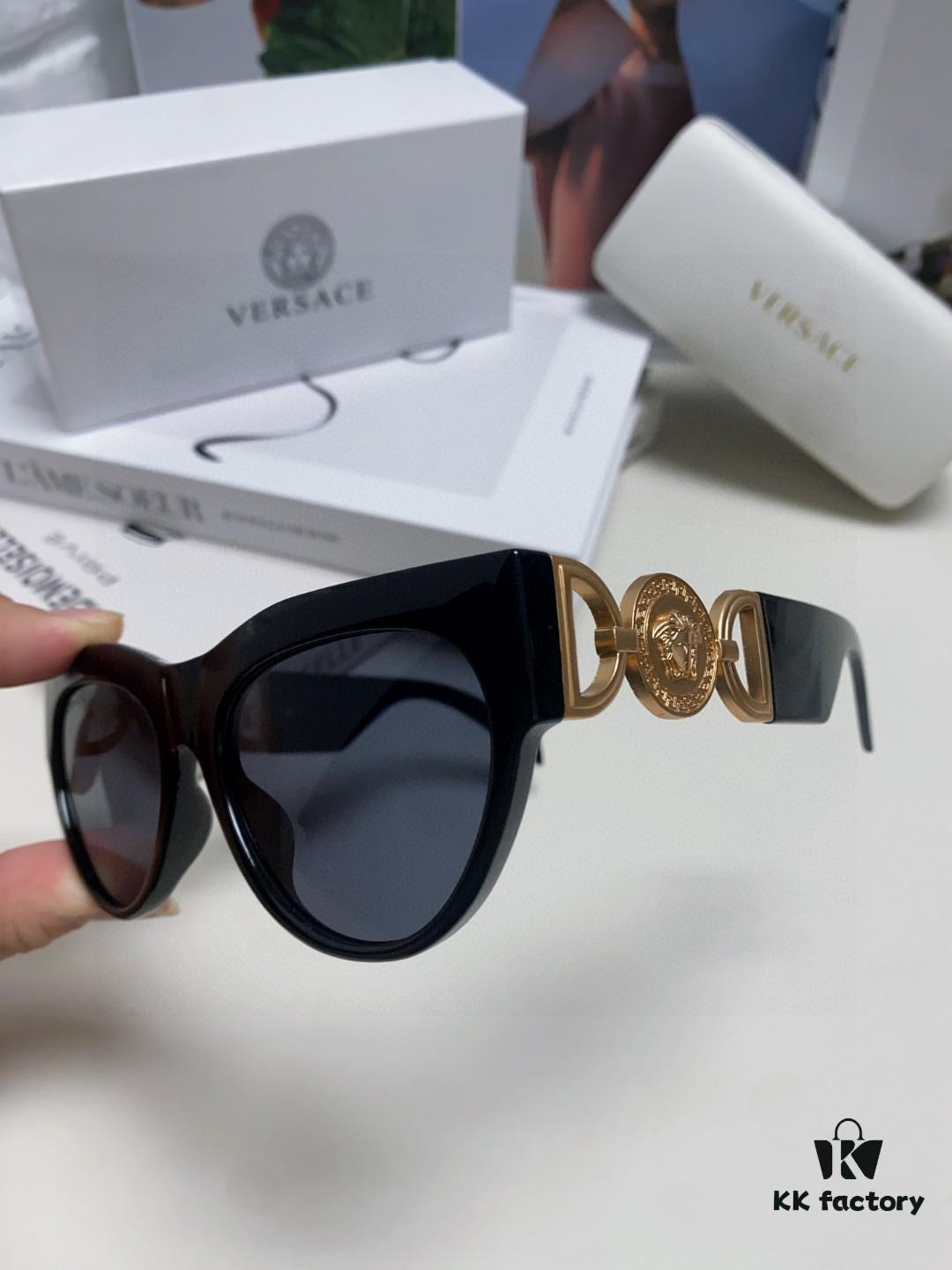 VERSACE Versace 2024 New Arrival Unisex Trendy Sunglasses Stylish UV Protection Sunglasses Korean Fashion Celebrity Style