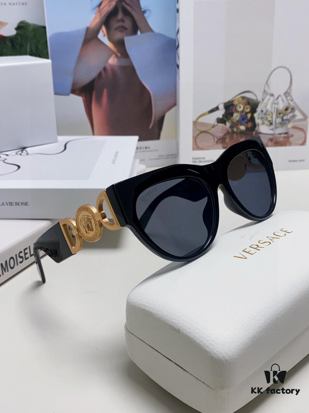 VERSACE Versace 2024 New Arrival Unisex Trendy Sunglasses Stylish UV Protection Sunglasses Korean Fashion Celebrity Style