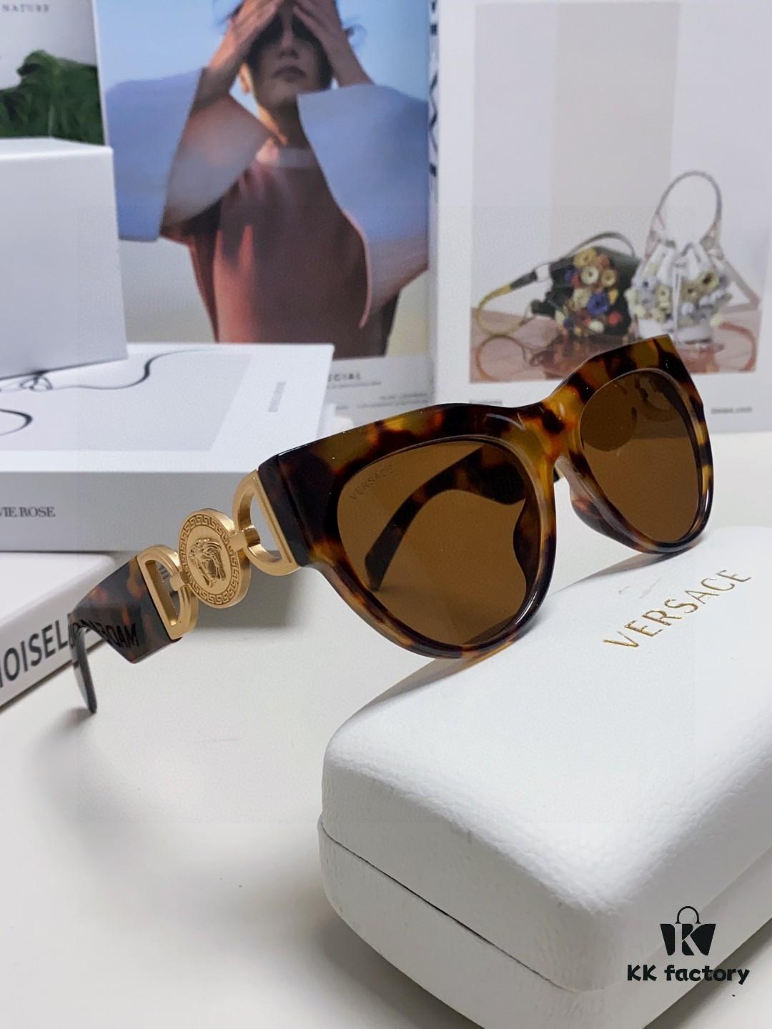VERSACE Versace 2024 New Arrival Unisex Trendy Sunglasses Stylish UV Protection Sunglasses Korean Fashion Celebrity Style