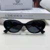 Versace VE4433 Cat-Eye Sunglasses with Oval Frame, Trendy Unisex Sun Glasses for Summer Travel