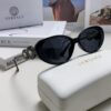 Versace VE4433 Cat-Eye Sunglasses with Oval Frame, Trendy Unisex Sun Glasses for Summer Travel