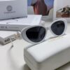 Versace Oval Cat-Eye Sunglasses VE4433, Fashionable Unisex Design, Stylish Summer Travel Sunglasses with Gold Frame