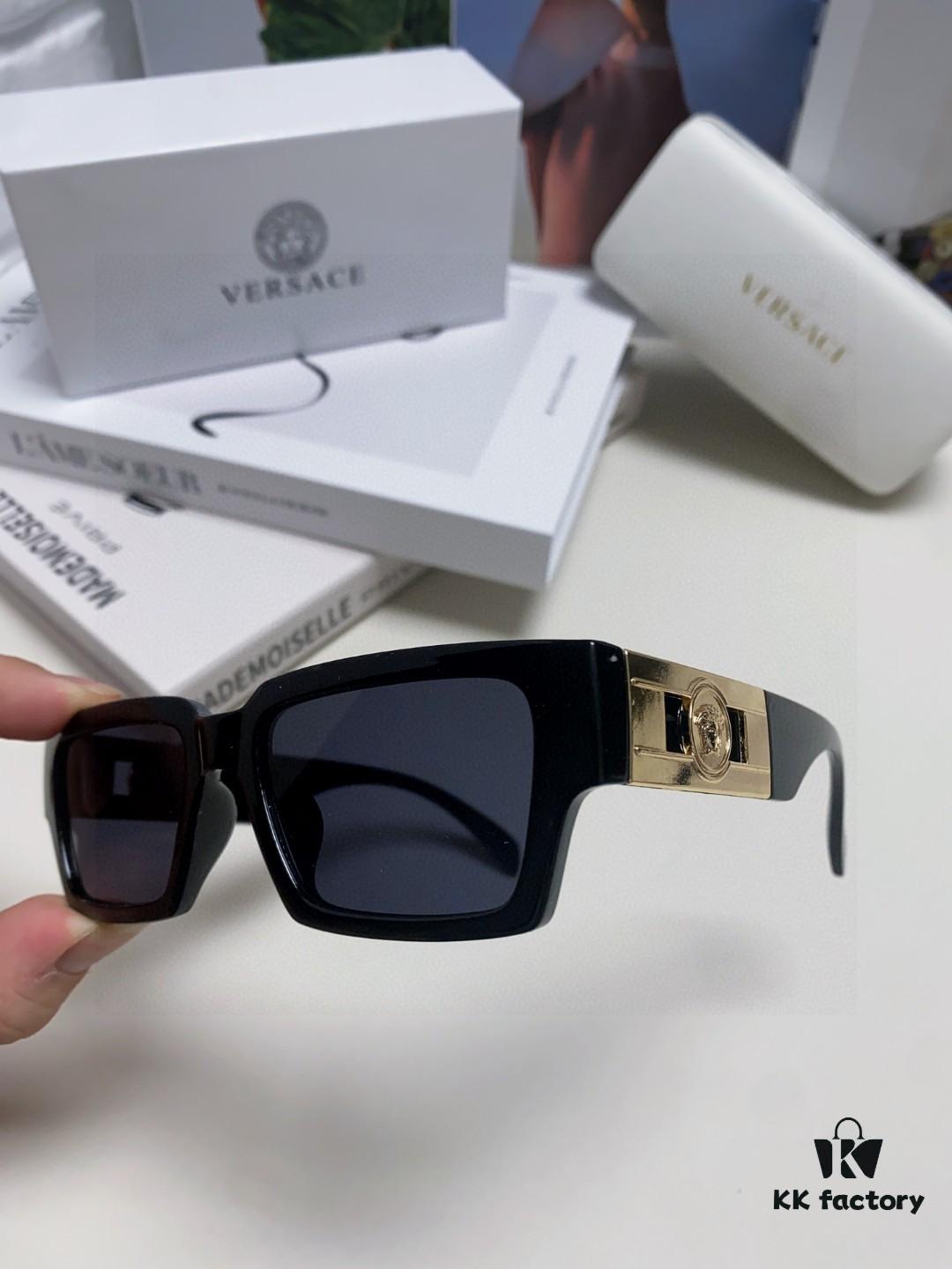 Versace 2024 New Arrivals Trendy Sunglasses for Women, Stylish Instagram-Worthy Unisex Hip-Hop Fashion Sunglasses for Men and Couples