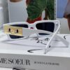 Versace 2024 New Arrival Trendy Sunglasses for Women, High-End Ins Style, Edgy and Fashionable Unisex Hip-Hop Sunwear, Couple's Eyewear