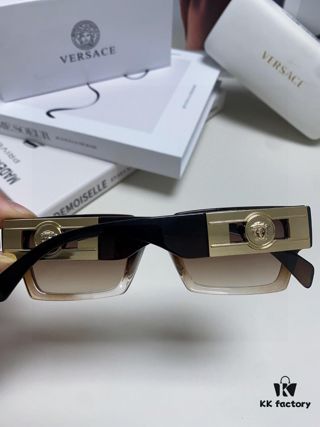 Versace 2024 New Arrival Trendy Sunglasses for Women, High-End Ins Style, Edgy and Fashionable Unisex Hip-Hop Sun Glasses for Men and Women, Couple's Eyewear
