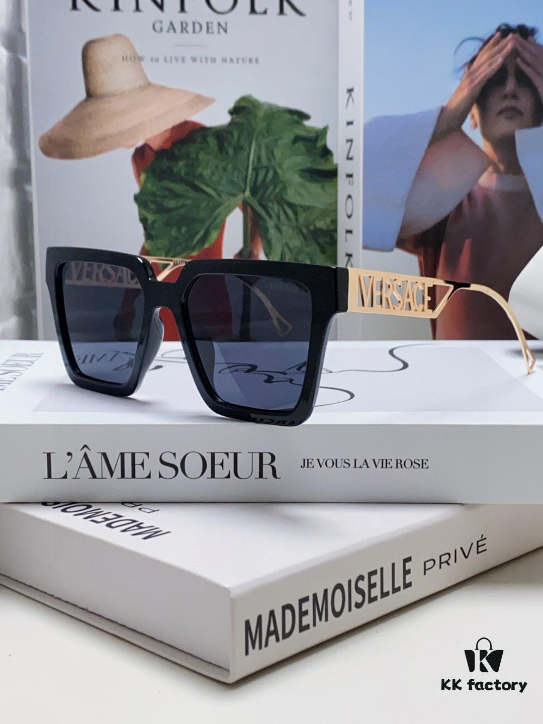 VERSACE Versace New Arrival 🎉 Popular Recommended Style, Italian Design, Imported Material Construction [Strong] Unique Logo Classic Design [Leisure] Simple and Elegant Unisex Eyewear Sunglasses VE4431