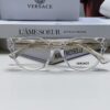 VERSACE 2024 New Arrival Round Frame Eyeglasses for Women, Transparent Fashion Full-Rim Frames, Suitable for Prescription Lenses, Sunglasses