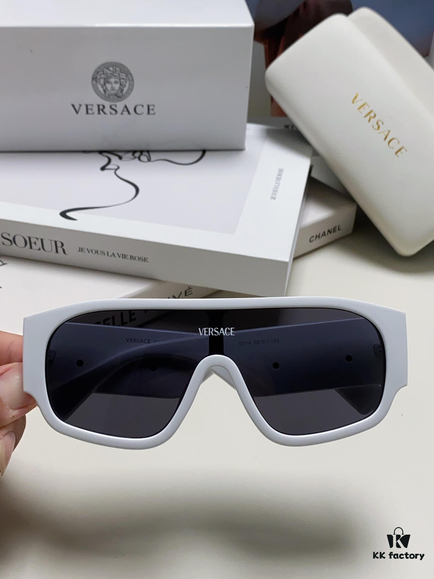 Versace 2024 New Arrival Sunglasses Unisex High-End One-Piece Pilot Sun Glasses for Driving 4439