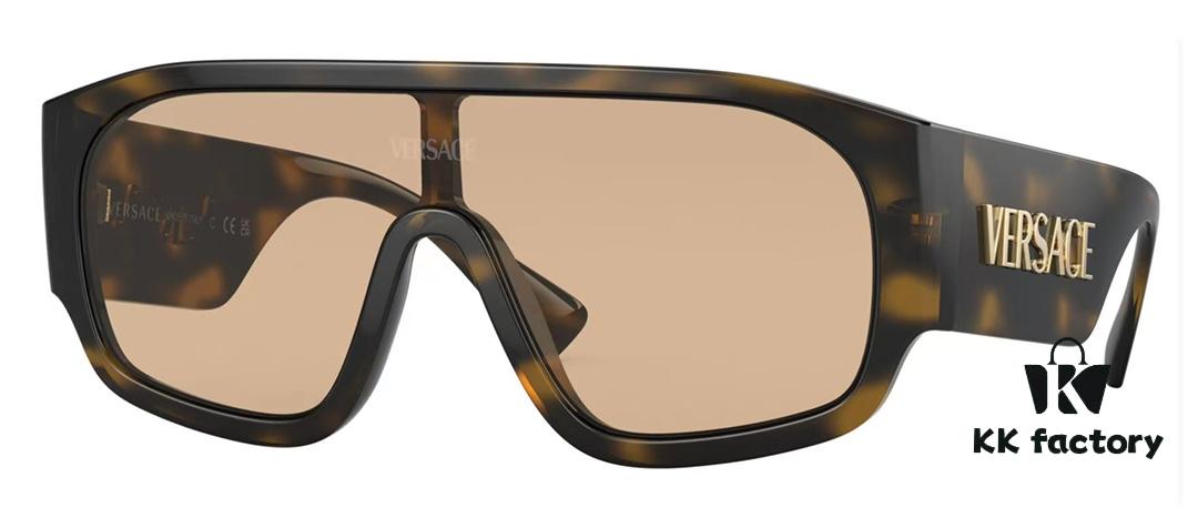 Versace 2024 New Arrival Sunglasses Unisex High-End One-Piece Aviator Eyewear for Driving