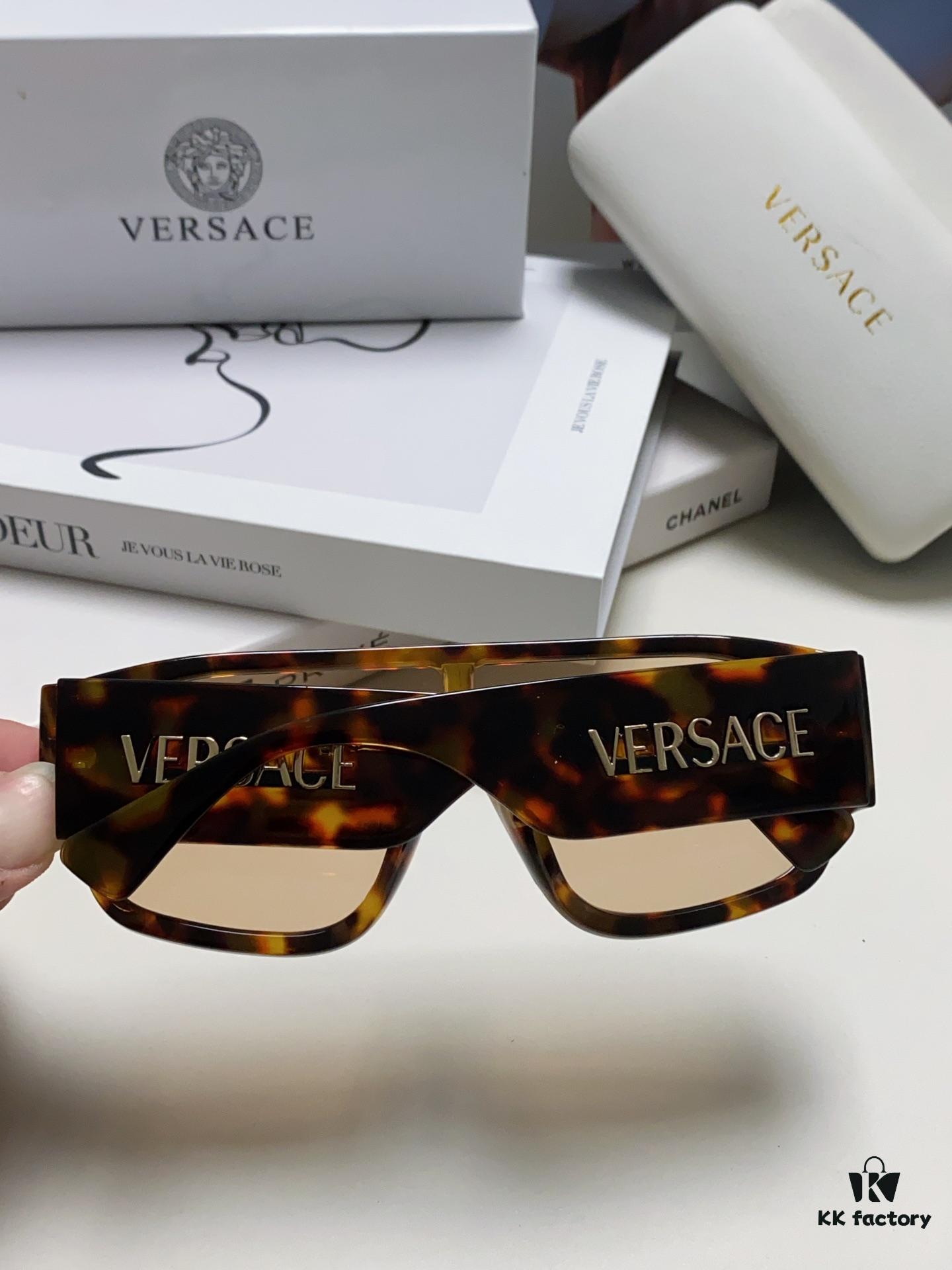 Versace 2024 New Arrival Sunglasses Unisex High-End One-Piece Aviator Eyewear for Driving