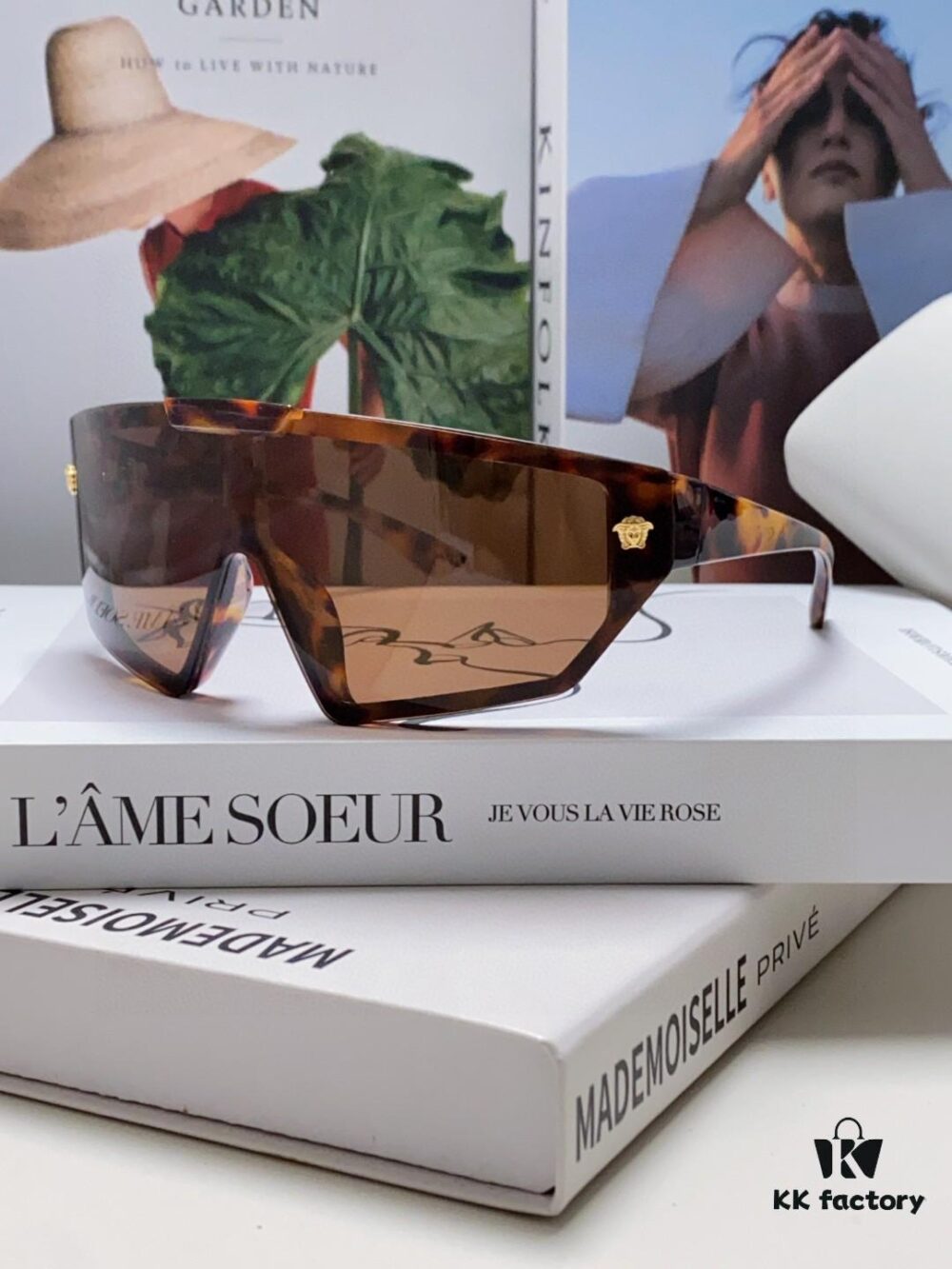 VERSACE Versace [2024 Spring/Summer New Arrival] Unisex Sunglasses, One-Piece Mask-Style Goggles