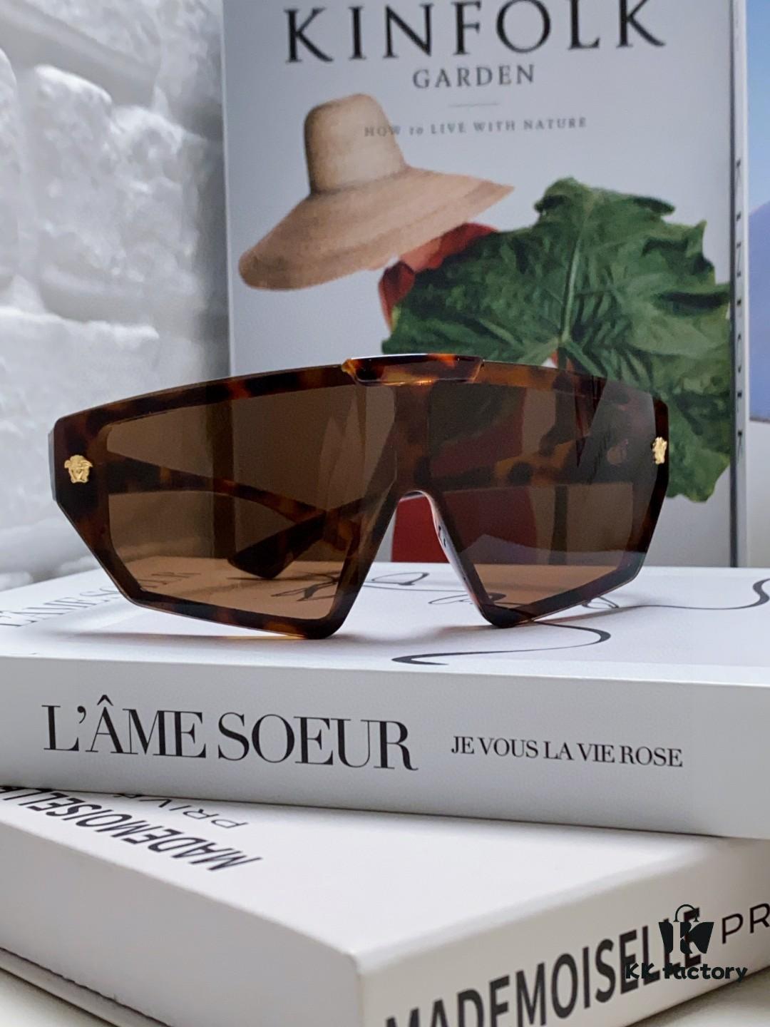 VERSACE Versace [2024 Spring/Summer New Arrival] Unisex Sunglasses, One-Piece Mask-Style Goggles