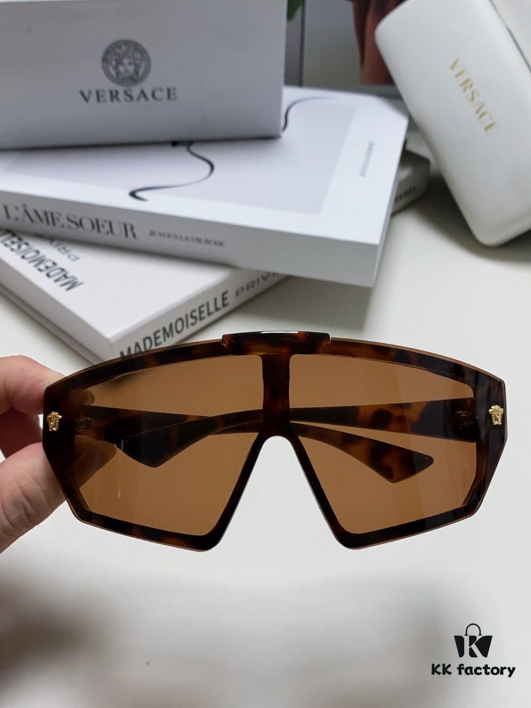 VERSACE Versace [2024 Spring/Summer New Arrival] Unisex Sunglasses, One-Piece Mask-Style Goggles