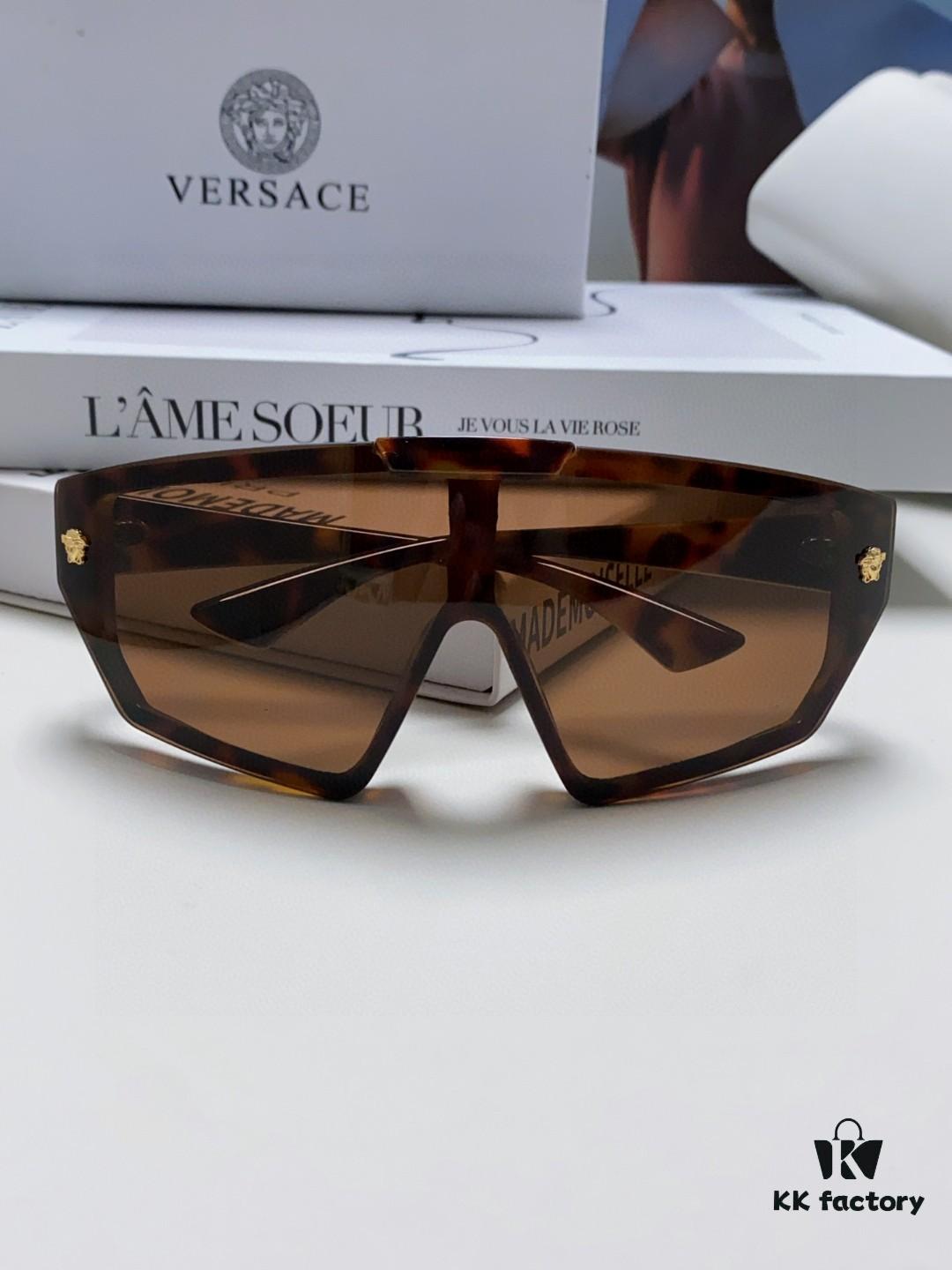 VERSACE Versace [2024 Spring/Summer New Arrival] Unisex Sunglasses, One-Piece Mask-Style Goggles
