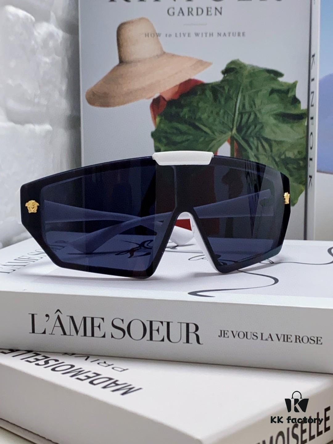 VERSACE Versace [Spring/Summer 2024 New Arrival] Unisex Sunglasses, One-Piece Mask-Style Goggles