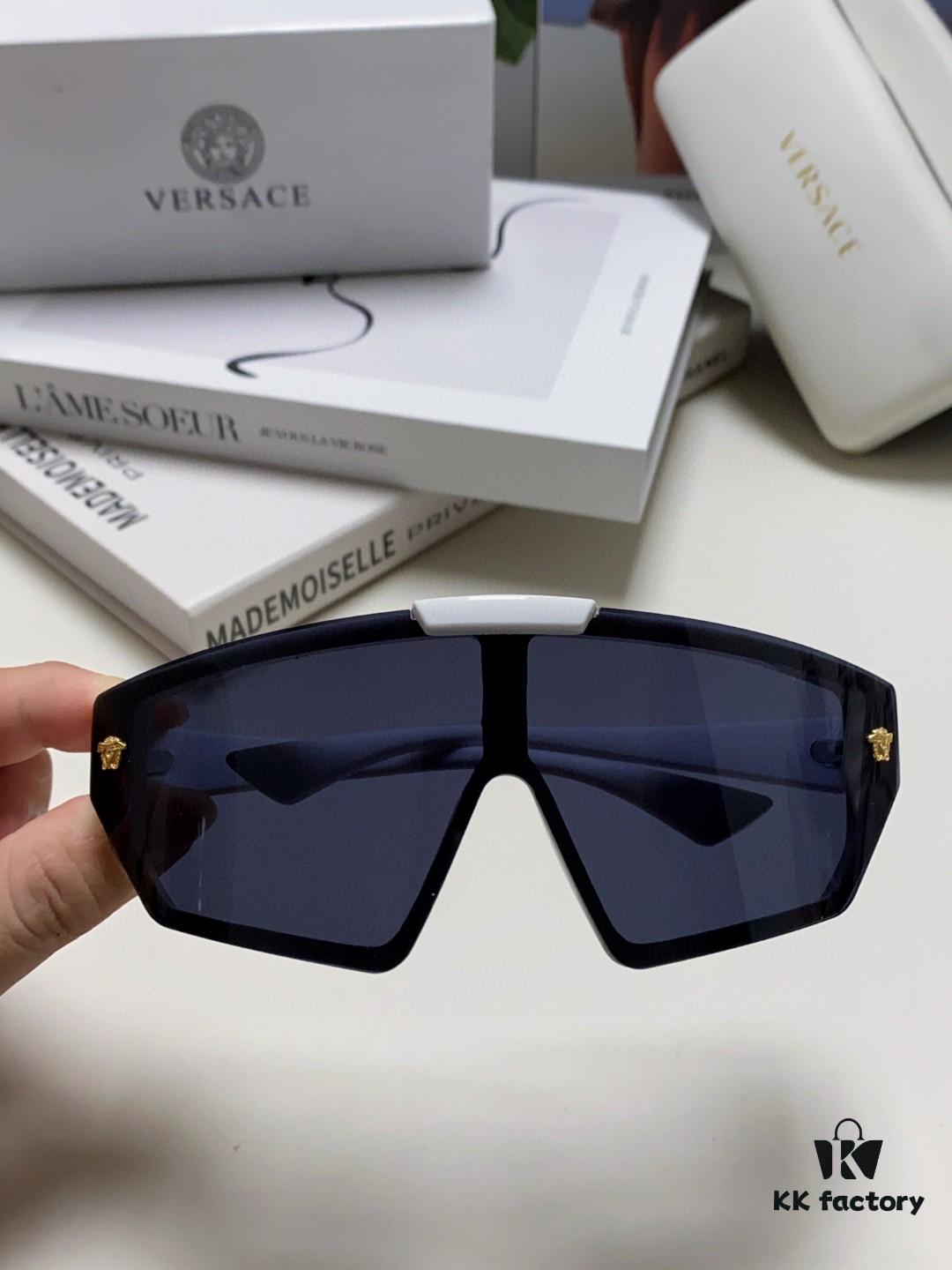 VERSACE Versace [Spring/Summer 2024 New Arrival] Unisex Sunglasses, One-Piece Mask-Style Goggles