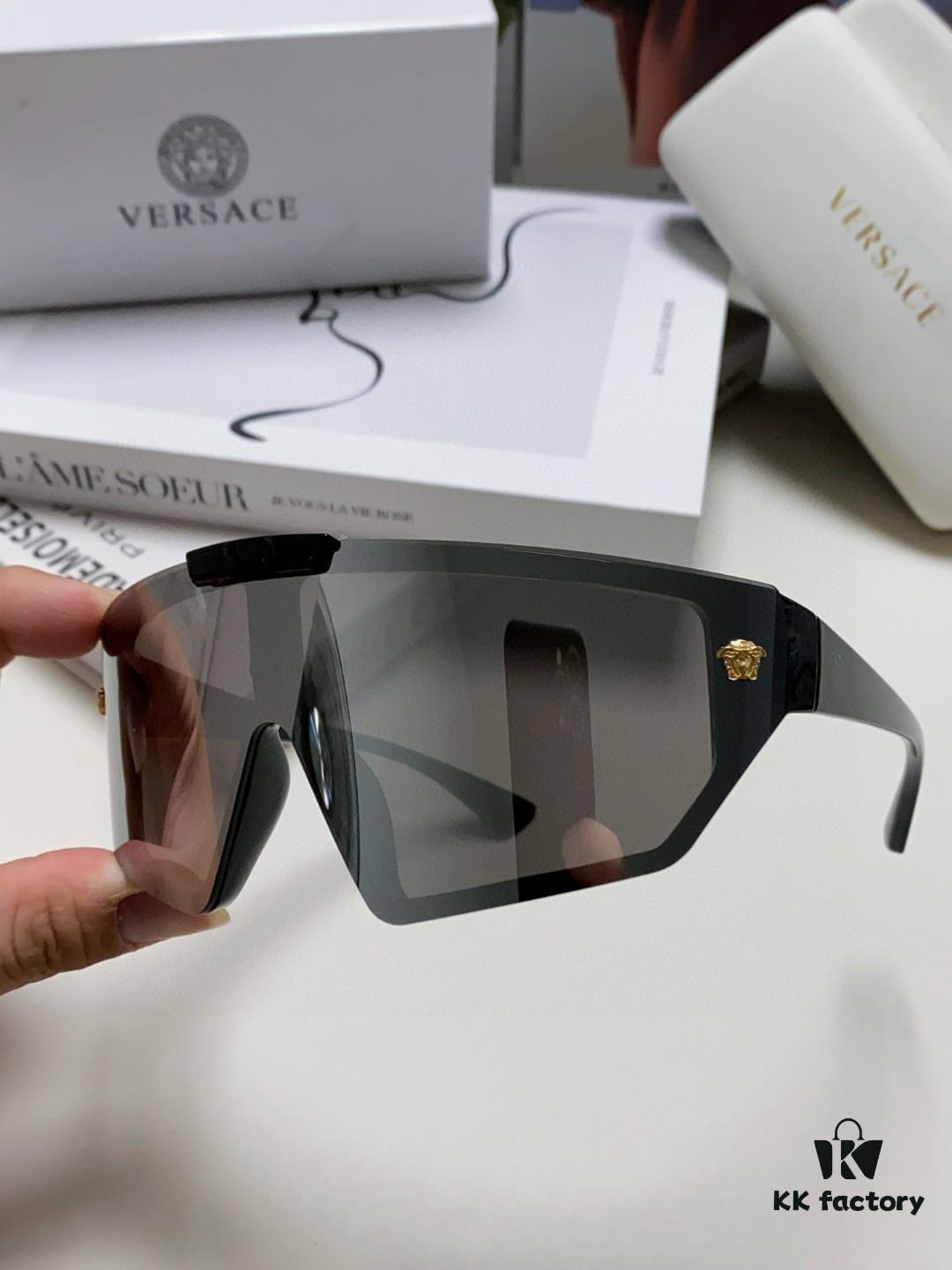 VERSACE Versace [Spring/Summer 2024 New Arrival] Unisex Sunglasses, One-Piece Mask-Style Eyewear