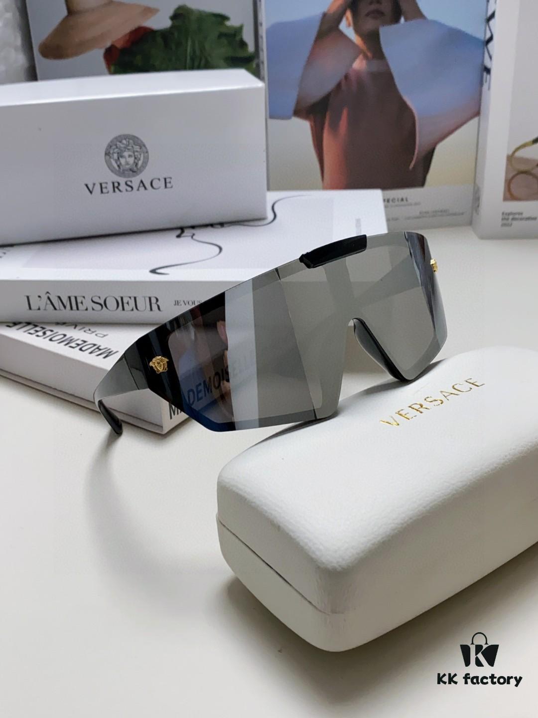 VERSACE Versace [Spring/Summer 2024 New Arrival] Unisex Sunglasses, One-Piece Mask-Style Eyewear