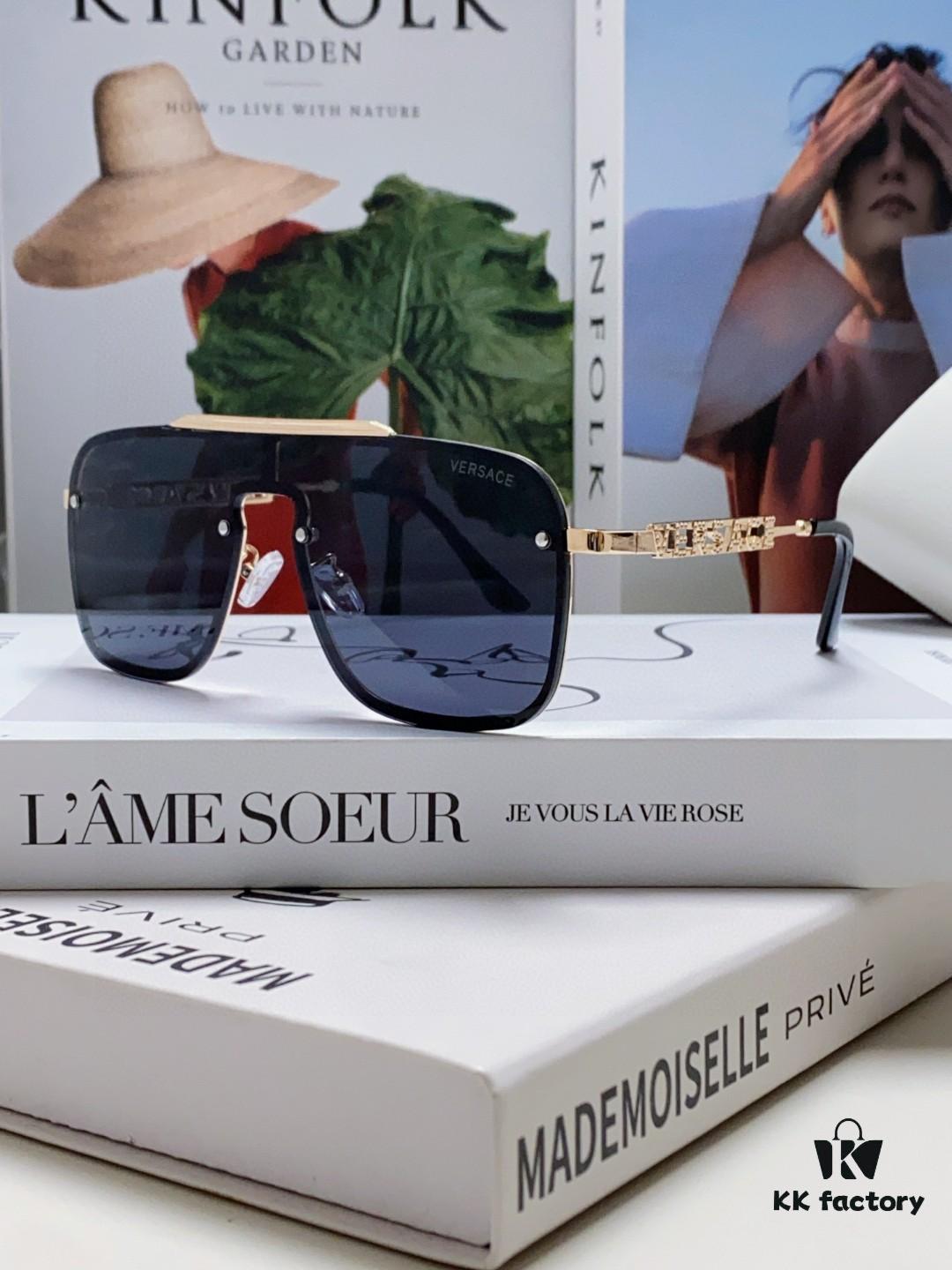 Versace 2024 New Arrival Unisex Sunglasses, Stylish UV-Protective Sun Glasses for Men and Women, Fashionable European-American Design, Comfortable Everyday Eyewear