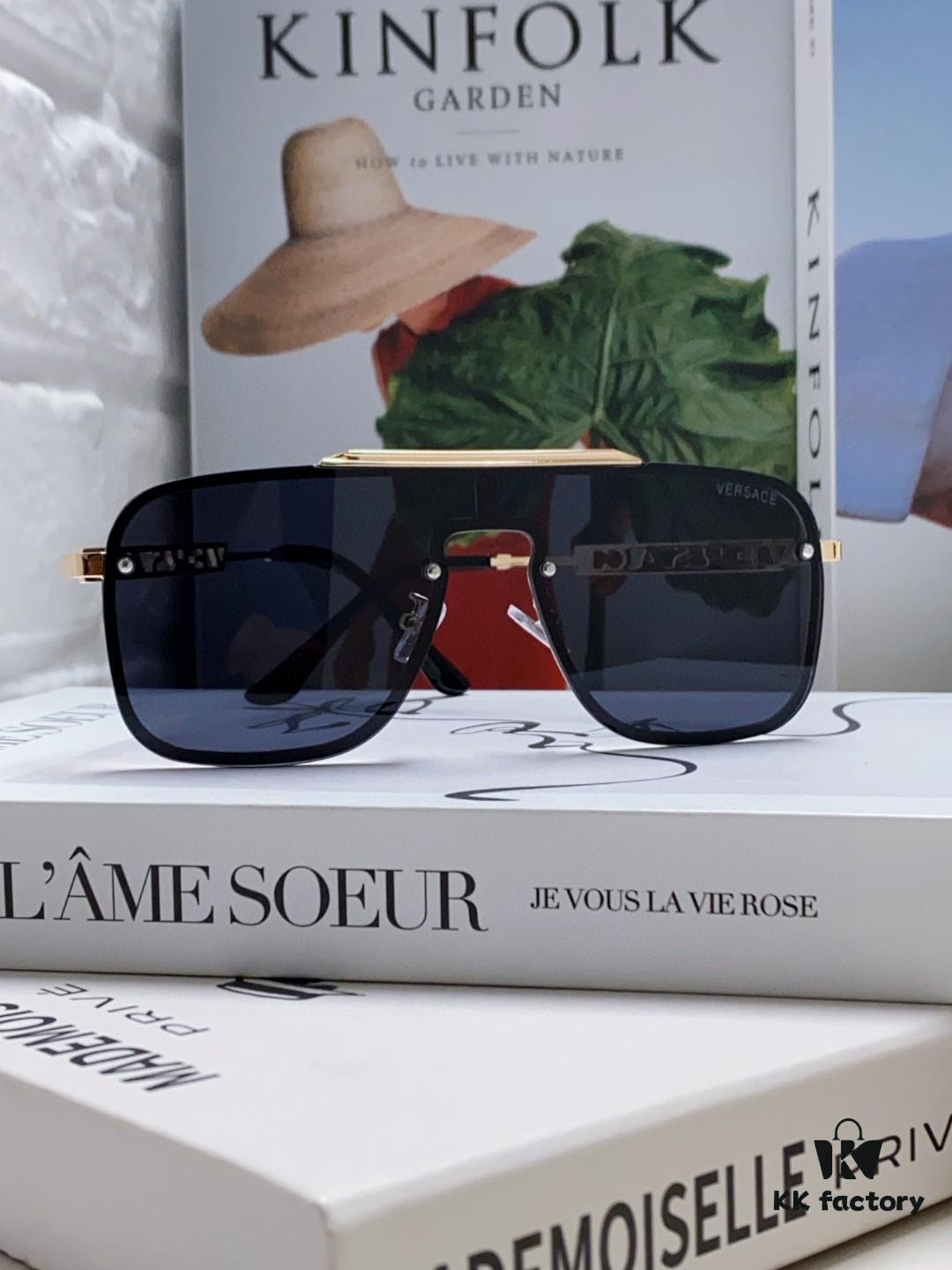 Versace 2024 New Arrival Unisex Sunglasses, Stylish UV-Protective Sun Glasses for Men and Women, Fashionable European-American Design, Comfortable Everyday Eyewear