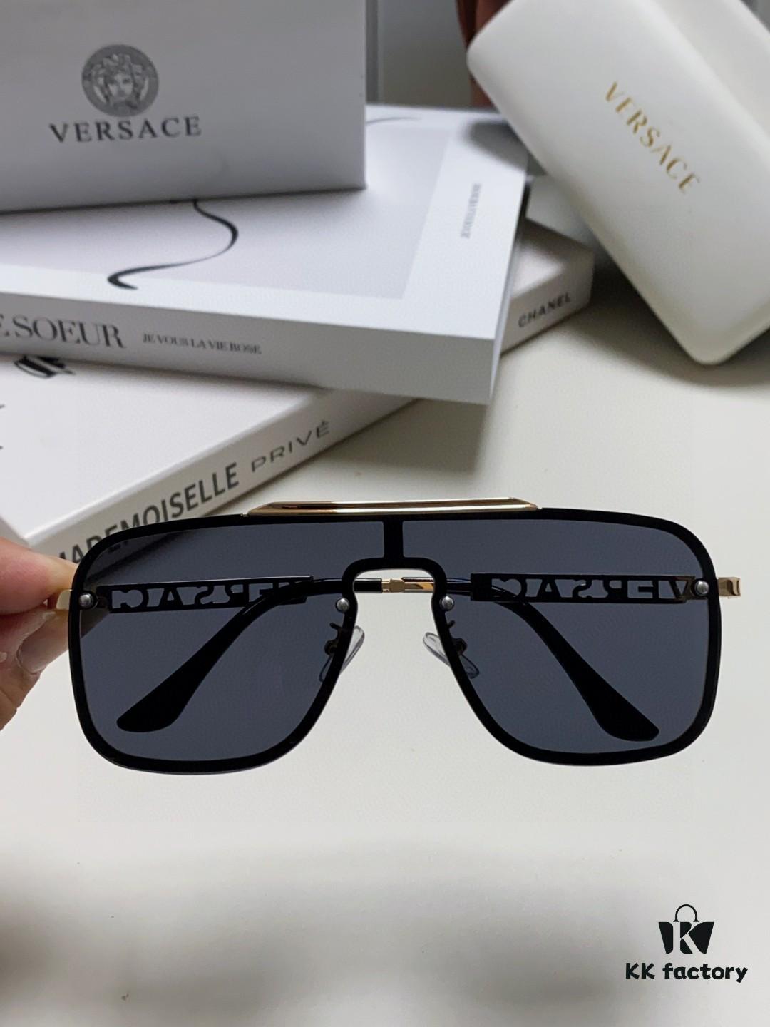 Versace 2024 New Arrival Unisex Sunglasses, Stylish UV-Protective Sun Glasses for Men and Women, Fashionable European-American Design, Comfortable Everyday Eyewear