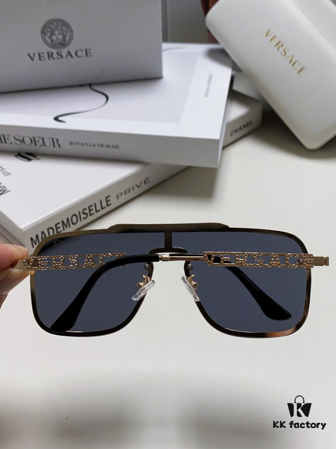 Versace 2024 New Arrival Unisex Sunglasses, Stylish UV-Protective Sun Glasses for Men and Women, Fashionable European-American Design, Comfortable Everyday Eyewear