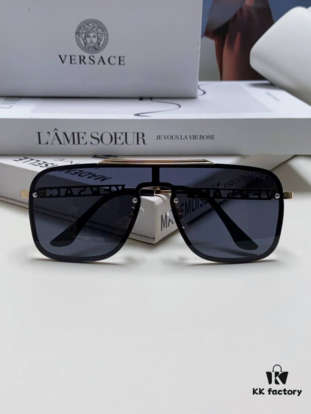 Versace 2024 New Arrival Unisex Sunglasses, Stylish UV-Protective Sun Glasses for Men and Women, Fashionable European-American Design, Comfortable Everyday Eyewear