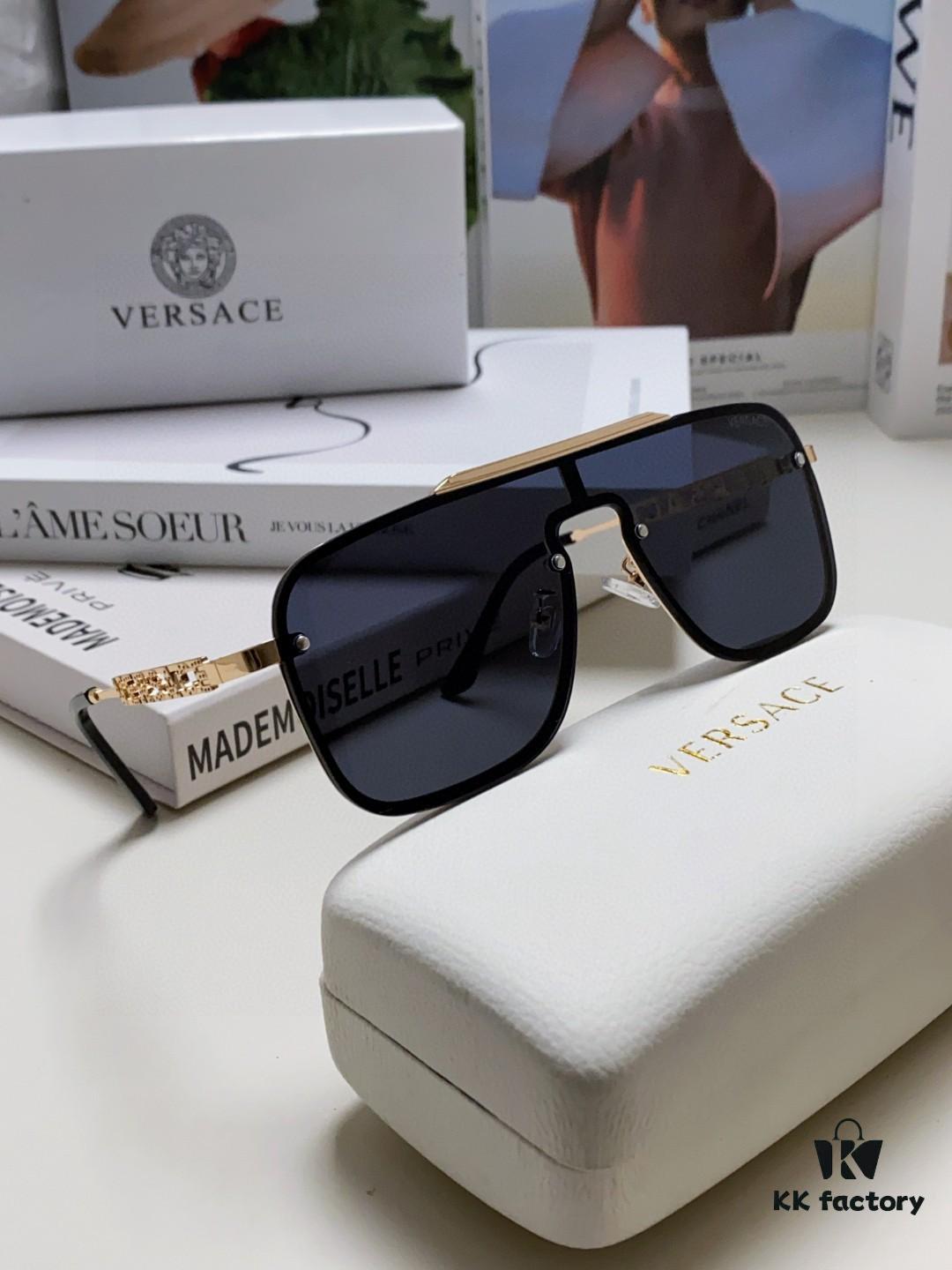 Versace 2024 New Arrival Unisex Sunglasses, Stylish UV-Protective Sun Glasses for Men and Women, Fashionable European-American Design, Comfortable Everyday Eyewear