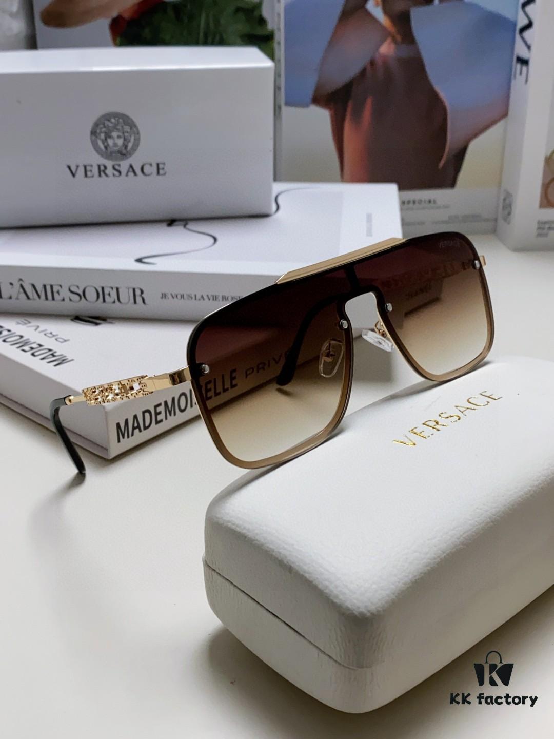 Versace 2024 New Arrival Unisex Sunglasses, Stylish UV-Protective Sun Glasses for Men and Women, Fashionable European-American Design, Comfortable Everyday Eyewear