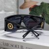 Versace 2024 New Arrival European and American Style One-Piece Sunglasses, Fashionable Oversized Hollow-Out Sunglasses for Men and Women