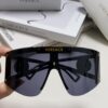 Versace 2024 New Arrival European and American Style One-Piece Sunglasses, Fashionable Oversized Hollow-Out Sunglasses for Men and Women