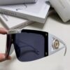Versace 2024 New Arrival European and American Style One-Piece Sunglasses, Fashionable Oversized Hollow-Out Sunglasses for Men and Women