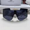 Versace 2024 New Arrival European and American Style One-Piece Sunglasses, Fashionable Oversized Hollow-Out Sunglasses for Men and Women