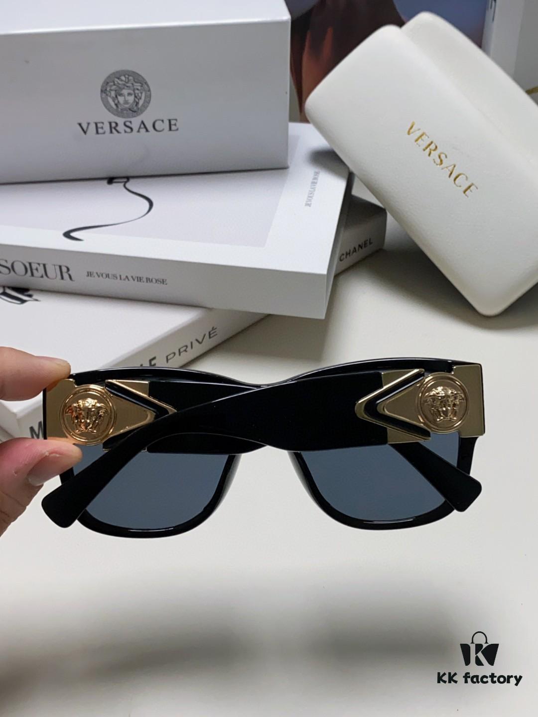 Versace 2024 Latest Hit Fashion Medusa Head Sunglasses, Trendy Oversized Retro Shades Unisex European and American Style