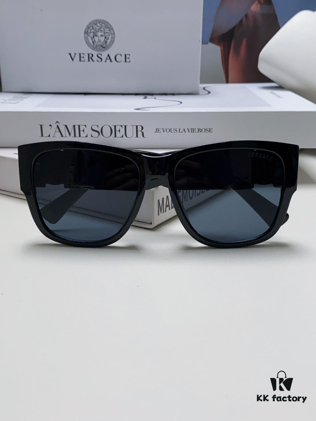 Versace 2024 Latest Hit Fashion Medusa Head Sunglasses, Trendy Oversized Retro Shades Unisex European and American Style