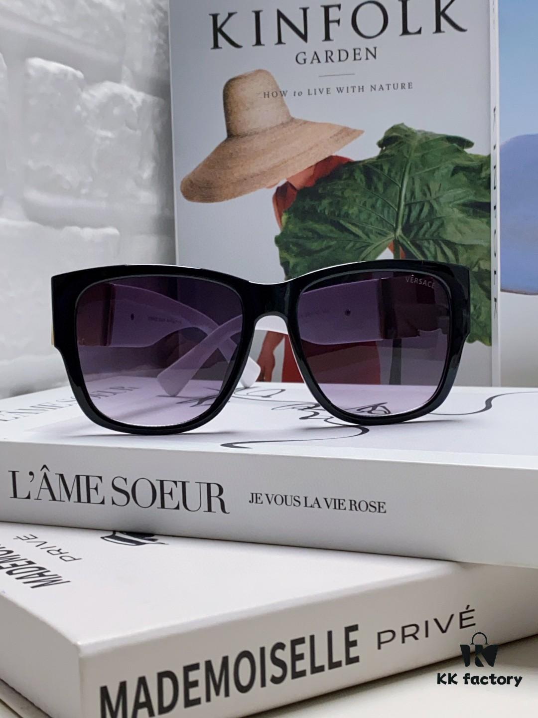 Versace 2024 Latest Hit Fashion Human Head Sunglasses, Trendy Oversized Retro Sun Glasses for Men and Women, Unisex Eyewear